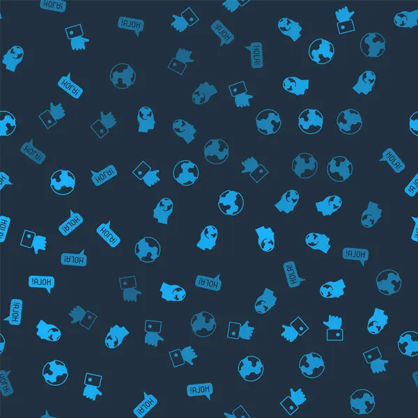 El 'i, yabancı dilleri öğrenme, dünya küresi ve Hola' yı kusursuz kalıplara göre ayarlamak gibi. Vektör