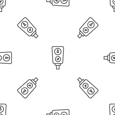 Gri çizgi ölçeği simgesi beyaz arkaplanda izole edilmiş kusursuz desen. Memnuniyet, sıcaklık, manometre, risk, değerlendirme, performans, hız taktik ölçer. Vektör