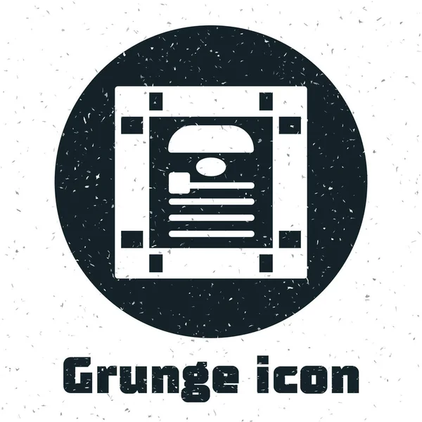 Grunge November Indischer Verfassungstag Ikone Isoliert Auf Weißem Hintergrund Monochrome — Stockvektor