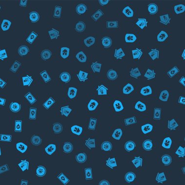 Termostat, ev koruma altında, sıcaklık ve nem ayarlayın. Akıllı ev için kusursuz desenli. Vektör.