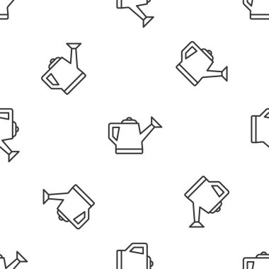 Gri çizgi, Sulama simgesi beyaz arka planda izole edilmiş, pürüzsüz desen. Sulama sembolü. Vektör