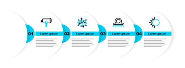 Güneş tutulması çizgisi Terazi burcu Samanyolu sarmal galaksisi ve Teleskop ikonu. Vektör.