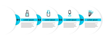 Manikür tırnağı ve oje ikonu için sahte tırnak değirmeni kesicisi. Vektör.