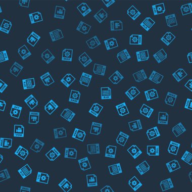 DLL dosya belgesini, MAX, XLS ve MOV 'yi pürüzsüz desen olarak ayarla. Vektör.