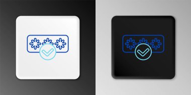 Gri arkaplanda satır parola koruması ve güvenlik erişim simgesi izole edildi. Güvenlik, güvenlik, koruma, gizlilik kavramı. Renkli taslak konsepti. Vektör.