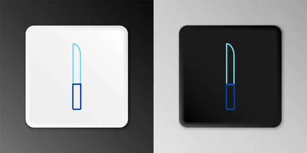 Line Knife Icoon Geïsoleerd Grijze Achtergrond Bestek Symbool Kleurrijk Concept — Stockvector