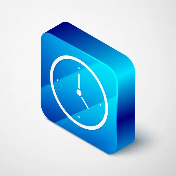 Icono Del Reloj Isométrico Aislado Sobre Fondo Gris Símbolo Tiempo — Vector de stock