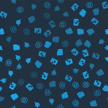 Kalkan 'ı ayarlama teçhizatı, tarayıcı kalkanı, Sunucu, Data, Web Sunucu ve Satış huni şemasını kusursuz desen üzerine ayarla. Vektör.