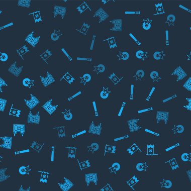 Bayrağı beysbol topu, beysbol sopası ve mekanik skorbordu ile işaretle. Vektör.