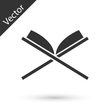 Beyaz arka planda izole edilmiş gri kutsal Kuran ikonu. Müslüman bayramı, Kurban Bayramı, Kurban Bayramı, Ramazan Kareem. Vektör.