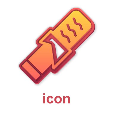 Gold Protein sport bar icon isolated on white background. Energy snack icon. Organic sweets. Vector.