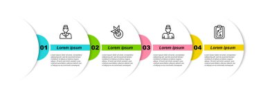 Beyzbol koçu, oyuncu ve planlama stratejisi. Ticari bilgi şablonu. Vektör.