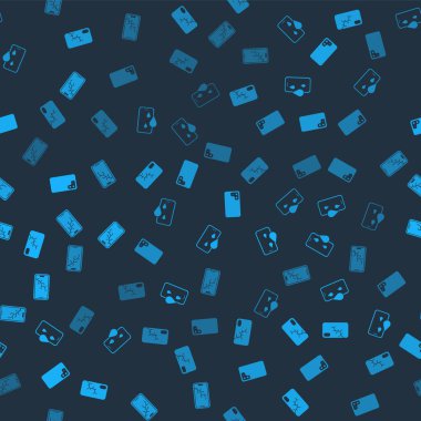 Cep telefonunu bozuk ekran, su geçirmez telefon, akıllı telefon ve kusursuz şablona ayarla. Vektör.