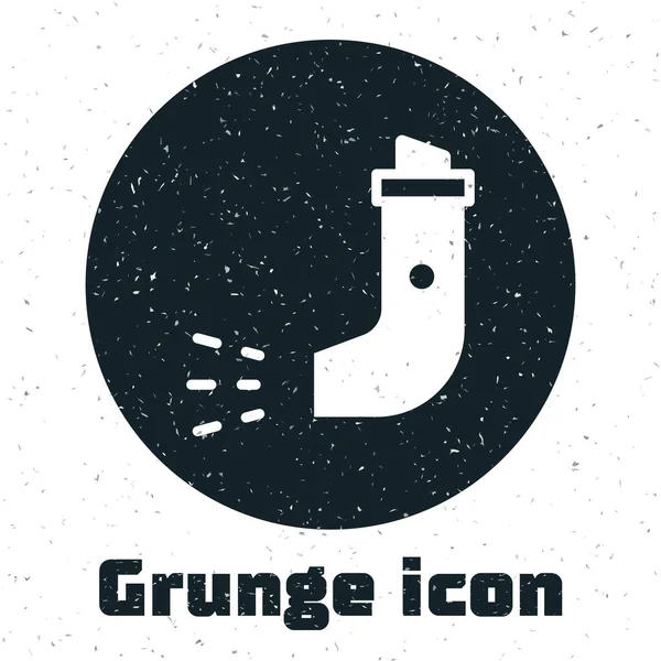 Εικονίδιο Grunge Inhaler Απομονωμένο Λευκό Φόντο Αναπνοή Για Ανακούφιση Του — Διανυσματικό Αρχείο