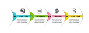 Satır Çevirmeni Notebook Speech balon sohbetini ve Yabancı Dil çevrimiçi çalışmasını ayarla. Ticari bilgi şablonu. Vektör.