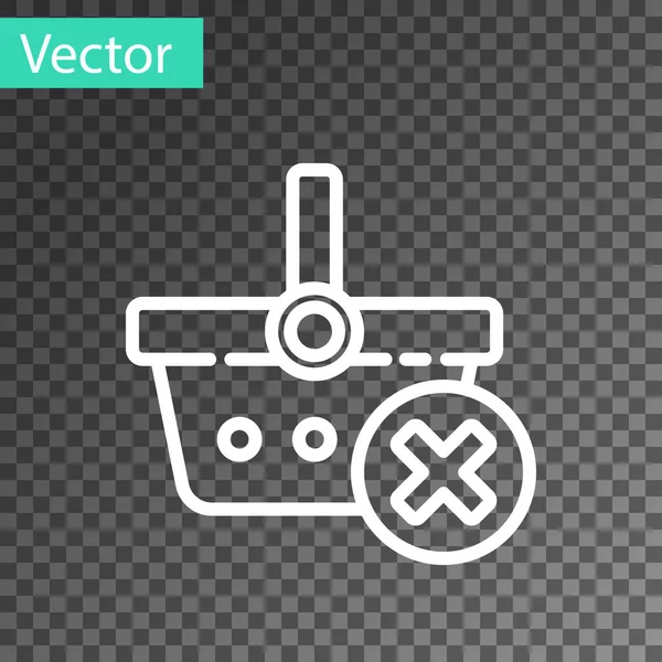 Переместите Значок Корзины Выделенный Прозрачном Фоне Концепция Онлайн Покупки Служба — стоковый вектор