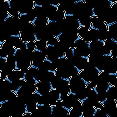 Çatal simgesindeki çizgili sosis siyah arkaplanda izole edilmiş. Izgara sosis ve aroma işareti. Vektör.