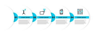 Satır Müzik Dengeleyicisi Movie spot ışığını ve Mikrofonu stand simgesiyle ayarla. Vektör.