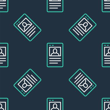 Çizgi beyzbol kartı simgesi siyah arkaplanda izole edilmiş. Vektör.