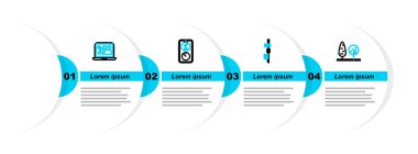 Trees Standalone sensörü Akıllı tarım teknolojisi ve simgesi. Vektör.