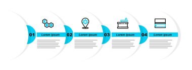 Çizgiyi Rolling Paper Manuel öğütücü konumu ve marihuana ve kenevir molekül ikonu olarak ayarla. Vektör.