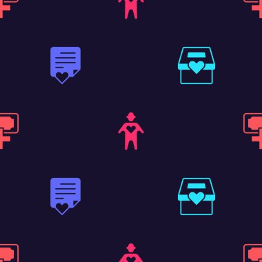 Bağışları ve hayırseverliği ayarlayın. Gönüllü ve kusursuz bir şekilde Zarfta bulunun. Vektör.