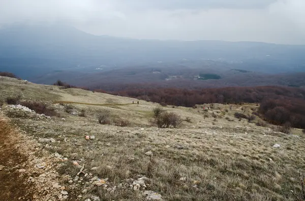 Colline di Crimea (Ucraina) in inverno — Foto Stock