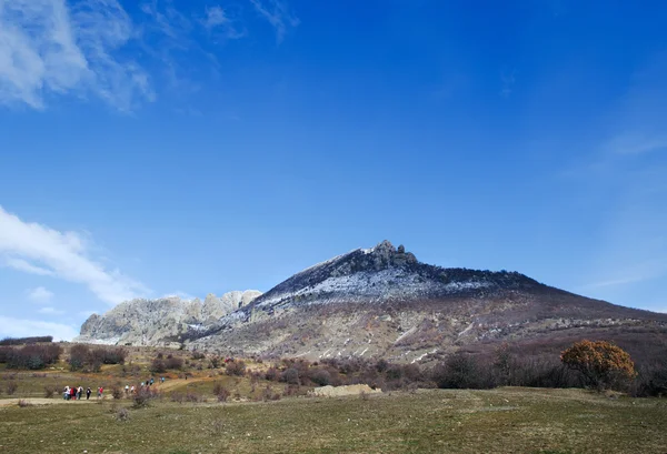 Hügel in der Krim (Ukraine) nördliche demerdzhi im Januar — Stockfoto