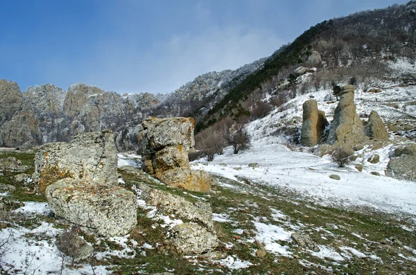 Rocks in Crimea Ukraine Northern Demerdzhi — Stok fotoğraf