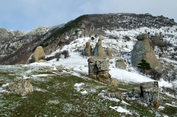 Rocks in Crimea Ukraine Northern Demerdzhi — Stock Photo, Image