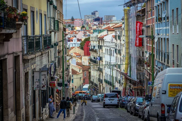 Lisbonne Portugal Novembre 2018 Vue Sur Rue Calcada Santo Andre — Photo