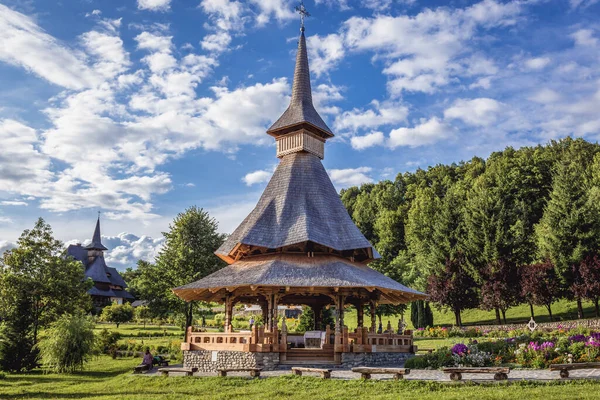 Barsana Romênia Julho 2019 Altar Madeira Mosteiro Barsana Região Maramures — Fotografia de Stock