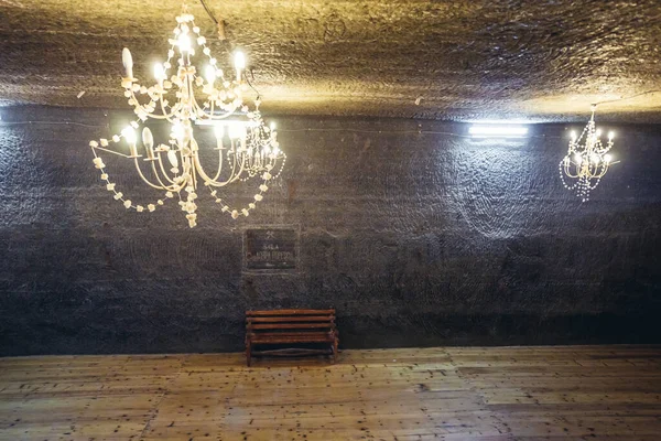 Cacica Romania July 2019 Dance Hall Undergrounds Salt Mine Cacica — Stock Photo, Image