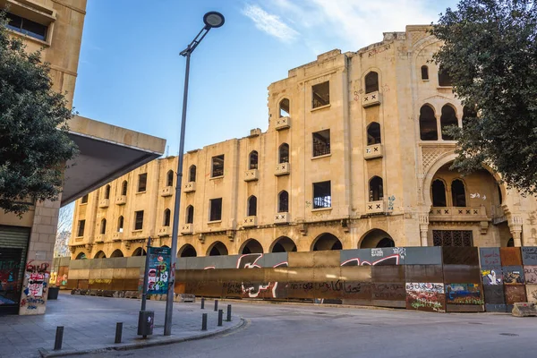 Beirute Líbano Março 2020 Grande Teatro Abandonado Centro Capital Beirute — Fotografia de Stock