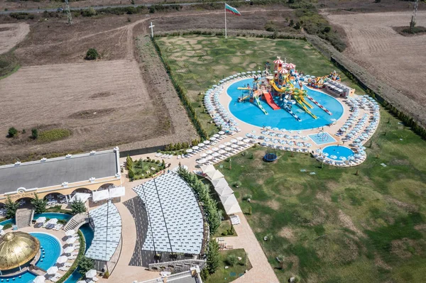 Ravadinovo Bulgaria September 2021 Aerial Drone Photo Aquapark Neptun Next — Stock Photo, Image