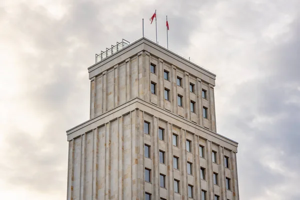 Fachada Del Edificio Histórico Prudential Ciudad Varsovia Polonia — Foto de Stock