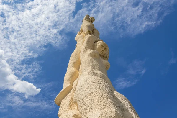 Blisko Bramy Dziewic Obelisk Przylądku Kaliakra Wybrzeżu Morza Czarnego Bułgaria — Zdjęcie stockowe