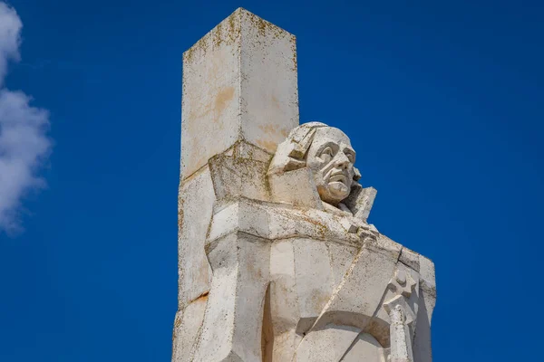 Estátua Fyodor Fyodorovich Ushakov Cabo Kaliakra Costa Mar Negro Bulgária — Fotografia de Stock