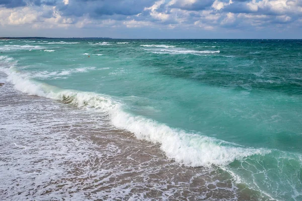 Olas Shabla Pequeña Ciudad Costa Del Mar Negro Bulgaria — Foto de Stock