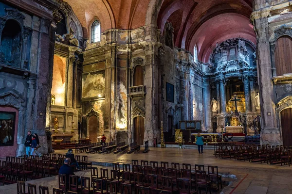 Lisbona Portogallo Novembre 2018 Interno Della Chiesa San Domingo Lisbona — Foto Stock