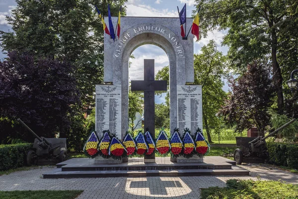 Marginea Romênia Julho 2019 Memorial Guerra Marginea Pequena Cidade Famosa — Fotografia de Stock