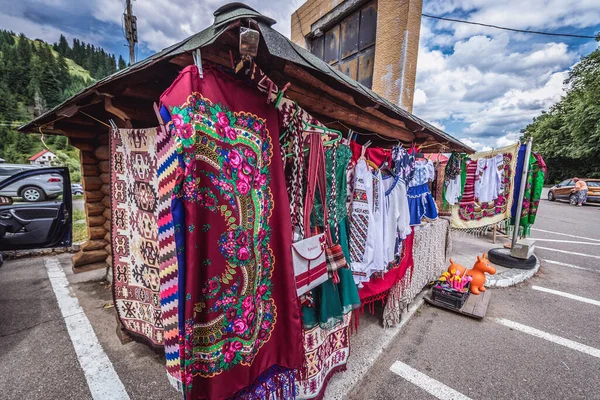 Sucevita Romania July 2019 Gift Stand Souvenirs Next Sucevita Monastery — Stock Photo, Image