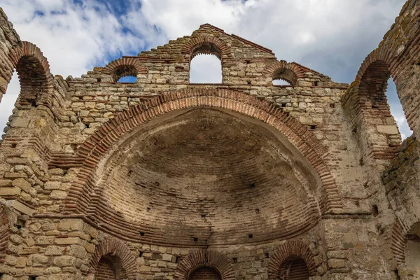 Ruiner Sofia Kyrkan Den Historiska Delen Nesebar Stad Bulgarien — Stockfoto