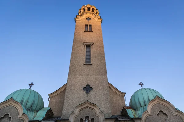 Torre Sino Natividade Igreja Mãe Deus Veliko Tarnovo Cidade Bulgária — Fotografia de Stock