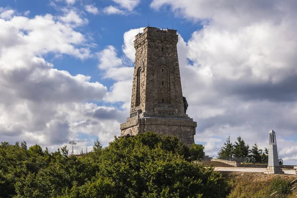 Monumento Libertad Situado Monte Stoletov Paso Shipka Bulgaria — Foto de Stock