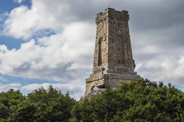 Monumento Libertad Monte Stoletov Paso Montaña Shipka Bulgaria —  Fotos de Stock