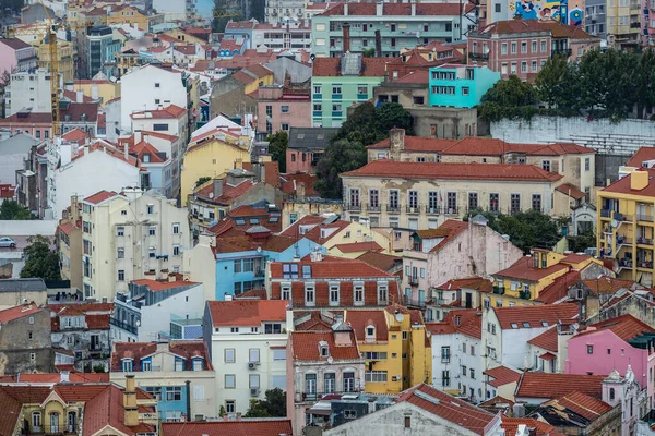 Lizbona Portugalia Listopada 2018 Architektura Lizbony Widok Zamku Świętego Jerzego — Zdjęcie stockowe