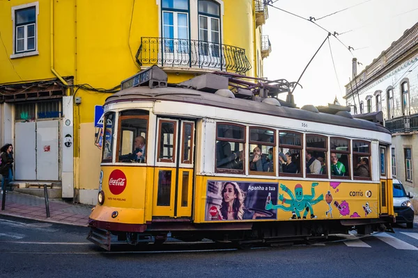 Lisboa Portugal Noviembre 2018 Línea Tranvía Retro Lisboa Ciudad Lisboa — Foto de Stock