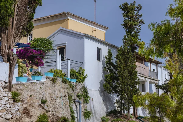 Außenansicht Des Klosters Dorf Palaiokastritsa Nordwesten Der Insel Korfu Griechenland — Stockfoto