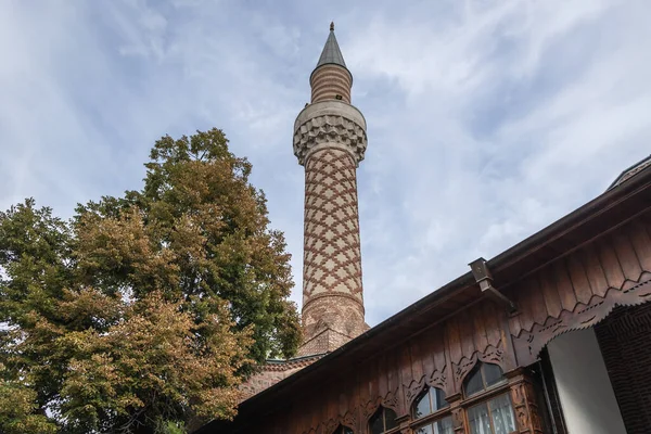 Mesquita Dzhumaya Minarete Parte Histórica Cidade Plovdiv Bulgária — Fotografia de Stock